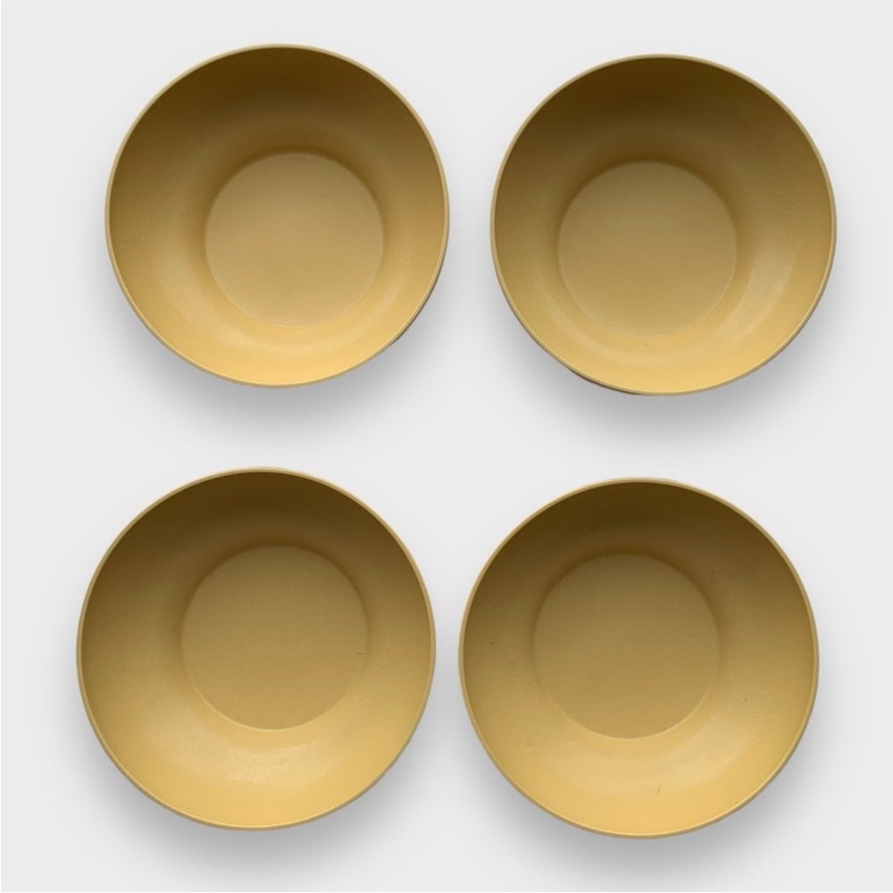 Vintage Harvest Gold Yellow Tupperware Stackable
Salad Cereal Bowls Set of 4